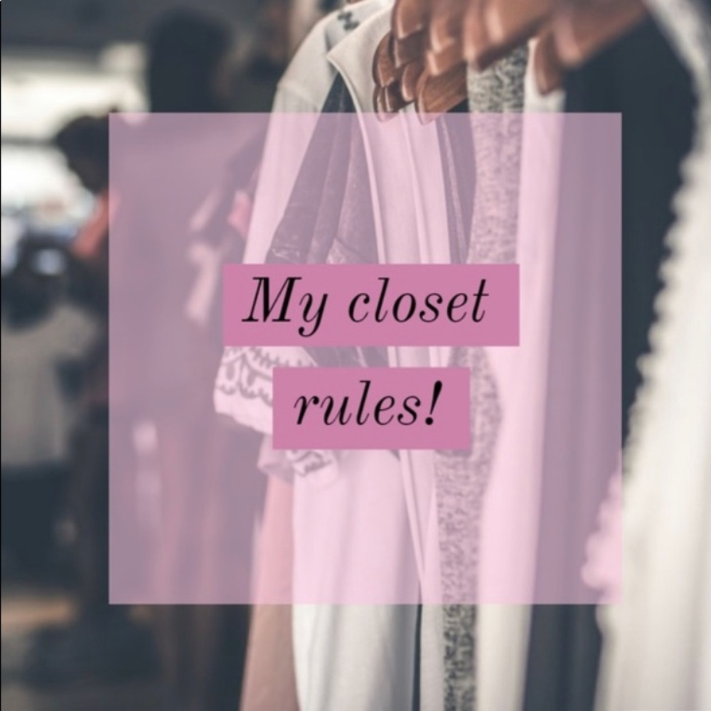 ❤️🌈My closet rules ❤️🌈